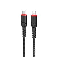 Кабель USB-C HOCO X59 Victory Type-C - Lightning, 27W, 3 м, черный