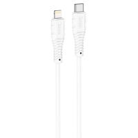 Кабель USB-C HOCO X67 Nano Type-C - Lightning, 20W, 1 м, белый