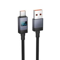 Кабель USB HOCO X118 Generous USB - Type-C, 5A, 1 м, черный