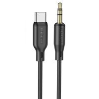 Аудиокабель BOROFONE BL18 AUX Jack 3,5 (m) - Type-C (m), 1 м, черный