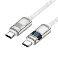 Кабель USB-C HOCO U137 Line Type-C - Type-C, 3A, 60W, 1.2 м, белый