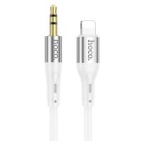 Аудиокабель HOCO UPA22 AUX Jack 3,5 (m) - Lightning (m), 1 м, белый
