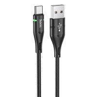 Кабель USB HOCO U93 Shadow USB - Type-C, 2.4А, 1.2 м, черный