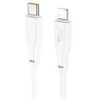 Кабель USB-C HOCO X93 Force Type-C - Lightning, 20W, 1 м, белый