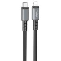 Кабель USB-C HOCO X85 Strength Type-C - Lightning, 20W, 1 м, черный