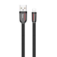 Кабель USB HOCO U74 Grand USB - Lightning, 2.4А, 1.2 м, черный