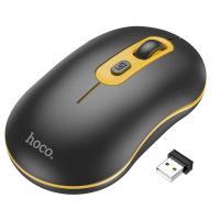 Мышь беспроводная HOCO GM21 Platinum, Bluetooth, черный+желтый