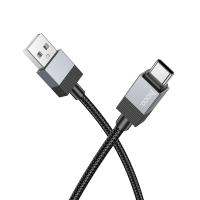 Кабель USB HOCO X110 Honorific USB - Type-C, 3A, 1 м, черный