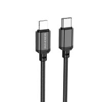 Кабель USB-C BOROFONE BX87 Sharp Type-C - Lightning, 20W, 2 м, черный
