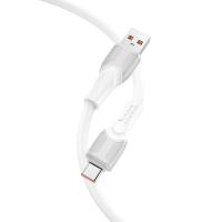 Кабель USB HOCO X106 Big bull USB - Type-C, 5A, 3 м, белый