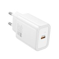 Сетевое зарядное устройство HOCO N60 Gentle 1xUSB-C, 20W, белый оптом Сетевое зарядное устройство HOCO N60 Gentle 1xUSB-C, 20W, белый