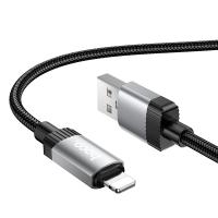 Кабель USB HOCO X117 Star USB - Lightning, 2.4А, 1 м, черный