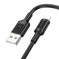 Кабель USB BOROFONE BX111 Feliz USB - Lightning, 2.4А, 1 м, черный