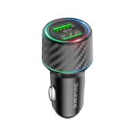 Автомобильное зарядное устройство BOROFONE BZ21A Brilliant, 2xUSB, 36W, черный