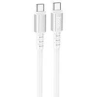 Кабель USB-C HOCO X85 Strength Type-C - Type-C, 60W, 1 м, белый