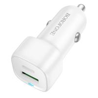 Автомобильное зарядное устройство BOROFONE BZ34B Cloud, 1xUSB + 1xUSB-C, 38W, белый
