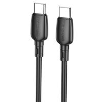 Кабель USB-C BOROFONE BX93 Super power Type-C - Type-C, 3A, 60W, 1 м, черный