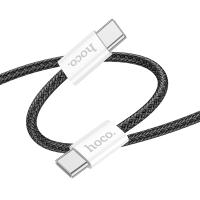 Кабель USB-C HOCO X104 Source Type-C - Type-C, 3A, 60W, 2 м, черный