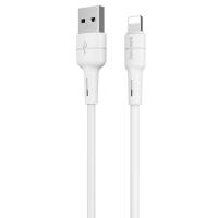 Кабель USB BOROFONE BX30 Silicone USB - Lightning, 2.4А, 1 м, белый