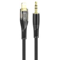 Аудиокабель HOCO UPA25 AUX Jack 3,5 (m) - Lightning (m), 1 м, черный