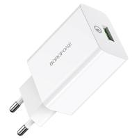 Сетевое зарядное устройство BOROFONE BA21A Long journey 1xUSB, 3A, 18W, белый