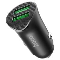 Автомобильное зарядное устройство HOCO Z39 Farsighted, 2xUSB, 18W, черный