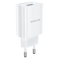 Сетевое зарядное устройство BOROFONE BN1 Innovative 1xUSB, 2.1A, белый