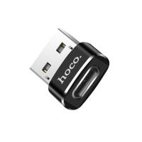 Переходник/Адаптер HOCO UA6 USB (m) - Type-C (f), черный