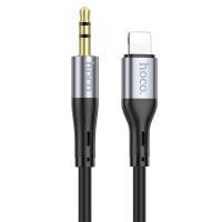Аудиокабель HOCO UPA22 AUX Jack 3,5 (m) - Lightning (m), 1 м, черный