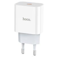 Сетевое зарядное устройство HOCO C76A Plus Speed 1xUSB-C, 3A, 20W, белый