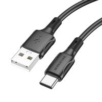 Кабель USB BOROFONE BX80 USB - Type-C, 3A, 1 м, черный