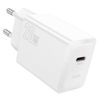 Сетевое зарядное устройство HOCO N68 Nuevo 1xUSB-C, 20W, белый оптом Сетевое зарядное устройство HOCO N68 Nuevo 1xUSB-C, 20W, белый