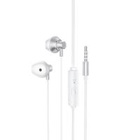 Проводные наушники HOCO M75 Belle, Jack 3.5mm, 1.2 м, серебристый