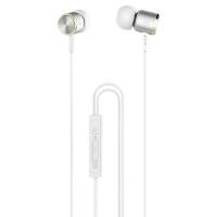 Проводные наушники HOCO M42 Ice rhyme, Jack 3.5mm, 1.2 м, серебристый