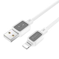 Кабель USB HOCO X108 Benefit USB - Lightning, 2.4А, 1 м, белый