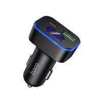 Автомобильное зарядное устройство HOCO Z63B Barry, 1xUSB + 1xUSB-C, 48W, черный оптом Автомобильное зарядное устройство HOCO Z63B Barry, 1xUSB + 1xUSB-C, 48W, черный