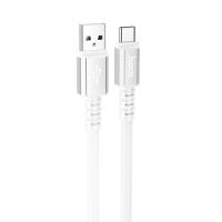 Кабель USB HOCO X85 Strength USB - Type-C, 3A, 1 м, белый