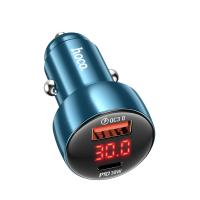 Автомобильное зарядное устройство HOCO Z50 Leader, 1xUSB + 1xUSB-C, 48W, синий оптом Автомобильное зарядное устройство HOCO Z50 Leader, 1xUSB + 1xUSB-C, 48W, синий