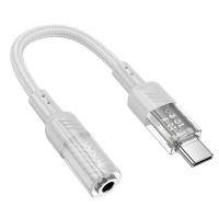 Переходник/Адаптер HOCO LS37 Spirit Type-C (m) - Jack 3,5 (f), 15 см, серый оптом Переходник/Адаптер HOCO LS37 Spirit Type-C (m) - Jack 3,5 (f), 15 см, серый