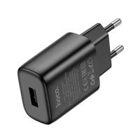 Сетевое зарядное устройство HOCO C134A Solid 1xUSB, 2.4A, черный оптом Сетевое зарядное устройство HOCO C134A Solid 1xUSB, 2.4A, черный