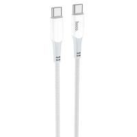 Кабель USB-C HOCO X70 Ferry Type-C - Type-C, 3A, 60W, 1 м, белый