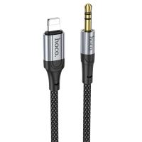 Аудиокабель HOCO UPA26 AUX Jack 3,5 (m) - Lightning (m), 1 м, черный
