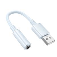 Переходник/Адаптер BOROFONE BV22 Lemon USB (m) - Jack 3,5 (f), 15 см, синий
