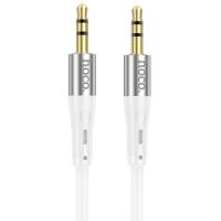 Аудиокабель HOCO UPA22 AUX Jack 3,5 (m) - Jack 3,5 (m), 1 м, белый