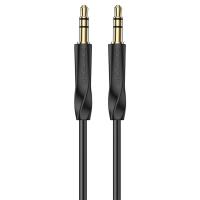 Аудиокабель BOROFONE BL16 AUX Jack 3,5 (m) - Jack 3,5 (m), 1 м, черный