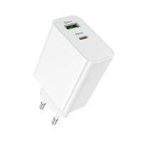 Сетевое зарядное устройство BOROFONE BA106A Stellar 1xUSB + 1xUSB-C, 3A, 20W, белый
