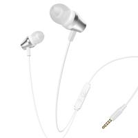 Проводные наушники BOROFONE BM38 Bright, Jack 3.5mm, 1.2 м, белый
