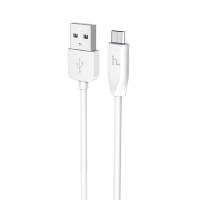 Кабель USB HOCO X1 Rapid USB - MicroUSB, 2.1А, 2 м, белый