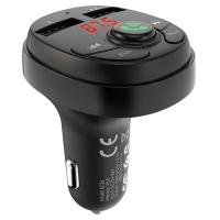 Автомобильное зарядное устройство с FM-Трансмиттер BOROFONE BC26 Music joy, 2xUSB, 2.1A, черный