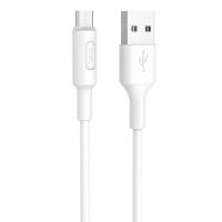 Кабель USB HOCO X25 Soarer USB - MicroUSB, 2А, 1 м, белый